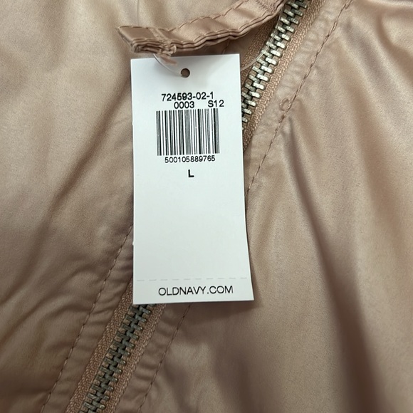 NWT OLD NAVY Oversized Water-Resistant Bomber Jacket Color: Tiramisu - Picture 7 of 8